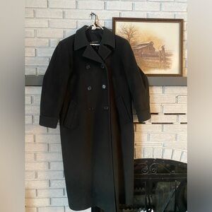 London Fog wool deep cedar green women’s coat 12 reg trench length